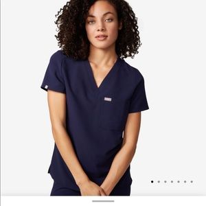 Figs Scrubs Catarina navy blue small EUC
